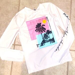 Girls rash guard long sleeve size XXL